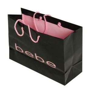 Quality Luxury Black Custom Made Shopping Bags With Logo For Cosmetics Packaging wholesale