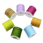 Braided Jade Chinese Knot Rope 100M 0.8mm Nylon Rat Tail Lace Rope for Jewelry