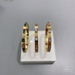Luxury Large Colored Jewel Buckle Stainless Steel Bangle For Engagement