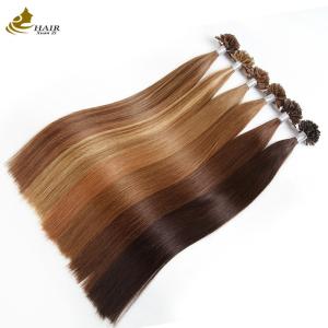 Quality Top Quality Natural Real Human U Tip Nail Hair Extensions wholesale