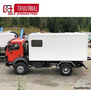Quality 4.6m Expedition Truck Body for Motorhome and Flatbed Trucks with Standard Cuboid Design wholesale