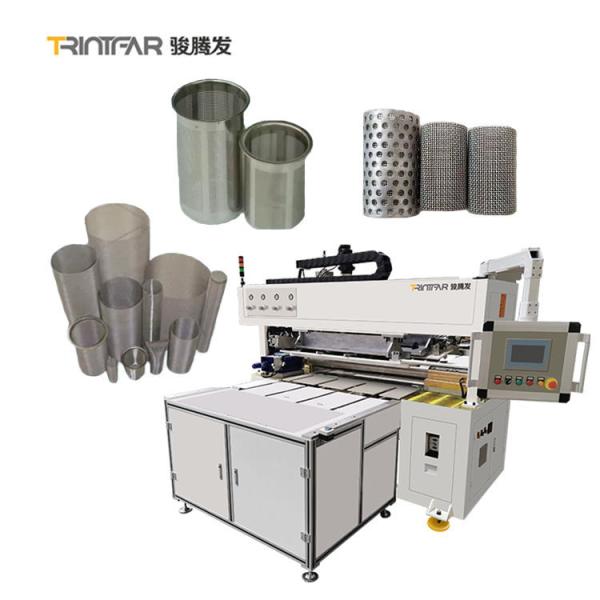 Metal Perforated Stainless Steel Wire Mesh Cylinder Pipe Tube Filter Welding