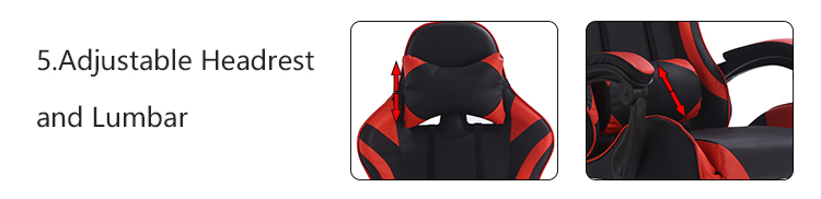 Synthetic Leather Racing Computer Chair 2cm Sponge Racing Desk Chair