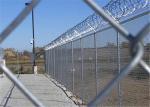 Hot Dipped ISO9001 1m Wide Galvanized Chain Link Fence