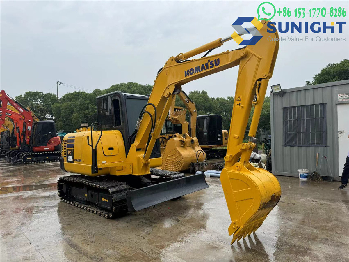 Komatsu PC58 Digger Quality With Hydraulic Pump Komatsu Pc58 Excavator Used