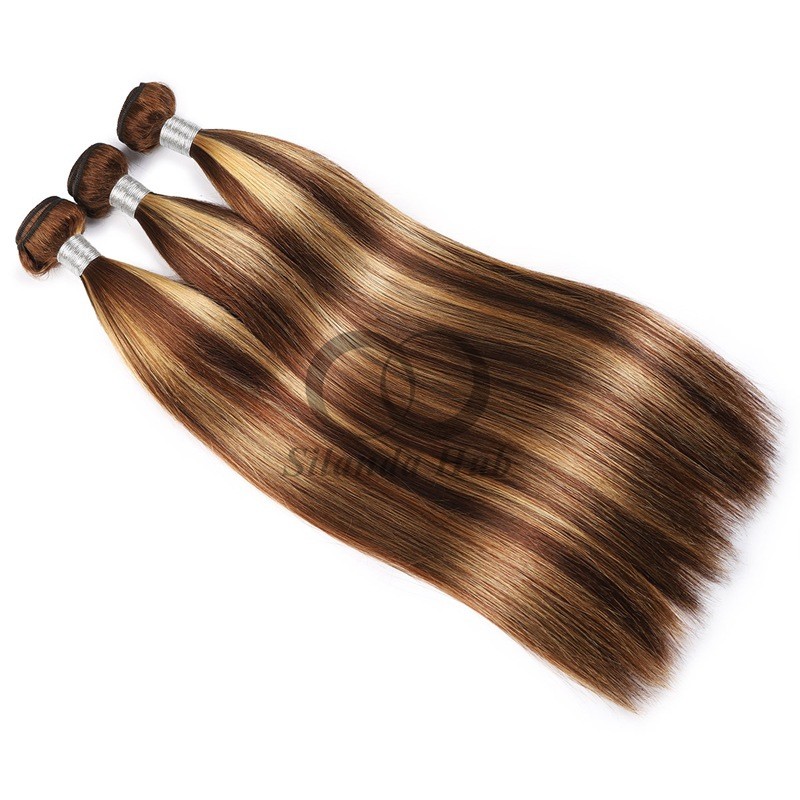#P4/27 Straight Remy Human Hair Bundles Sew In Weave Bundles Brazilian Bundle Deals