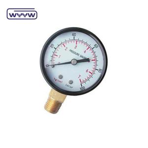 Quality 60mm bourdon tube 0-10 bar China manometer 1/4 Suppliers wholesale