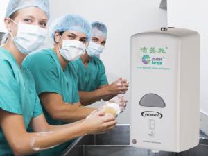 Quality 1000ml Hospital Touch Free Liquid Soap Dispenser For Hand Hygiene Infection Preventing wholesale