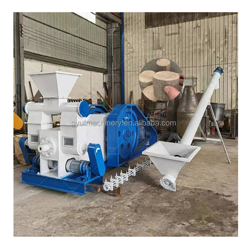 Sawdust Briquettes Press Machines for Round Biomass Wood Briquettes