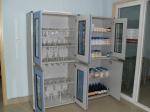 Alloy handle Wood Stainless Steel Lab Cabinets Water Tray Corrosion Resistance
