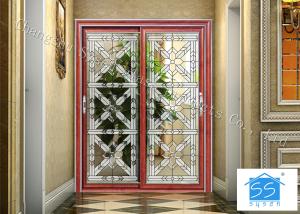 Quality Building Clear Beveled Glass Window Panels / Door Acid Etched Sound Insulation wholesale