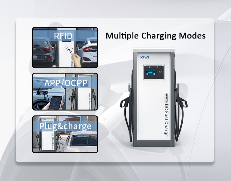 150-160kw Level 3 EV Charging Pile Plug And Charge With Plug Temperature Detection