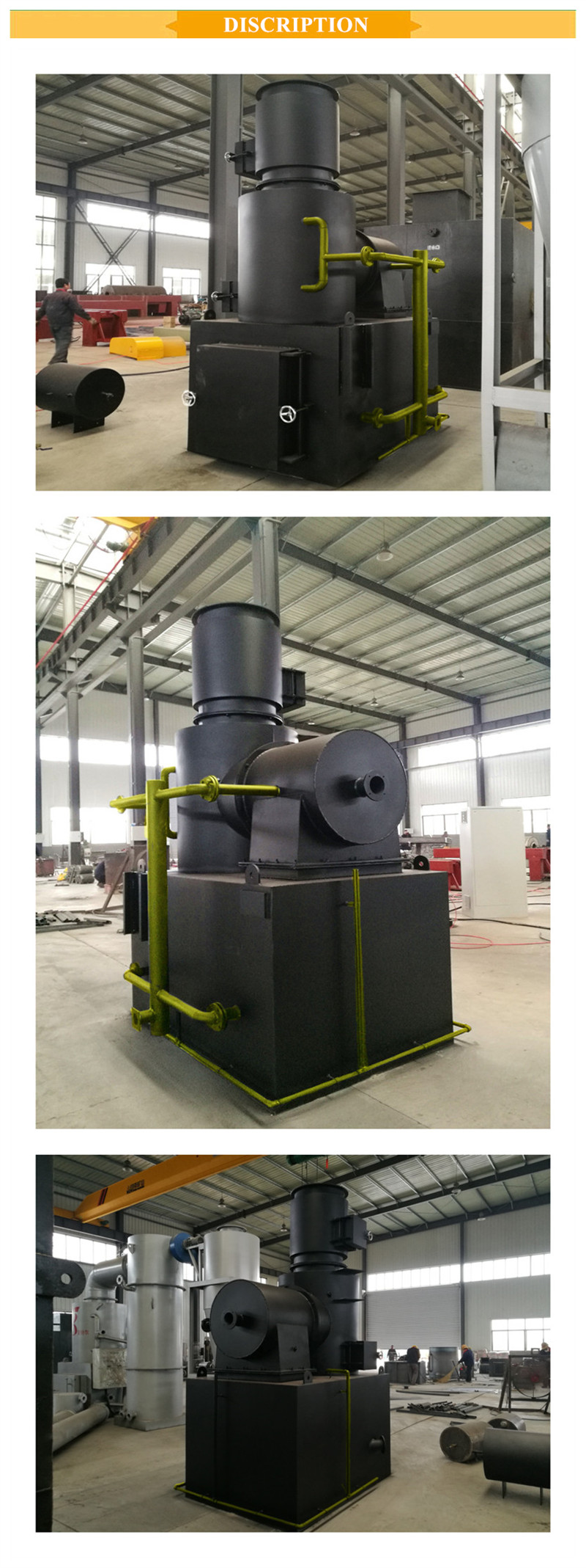 5000 kg Weight Mini Smokeless Household Waste Incinerator for Hotel Garbage Disposal