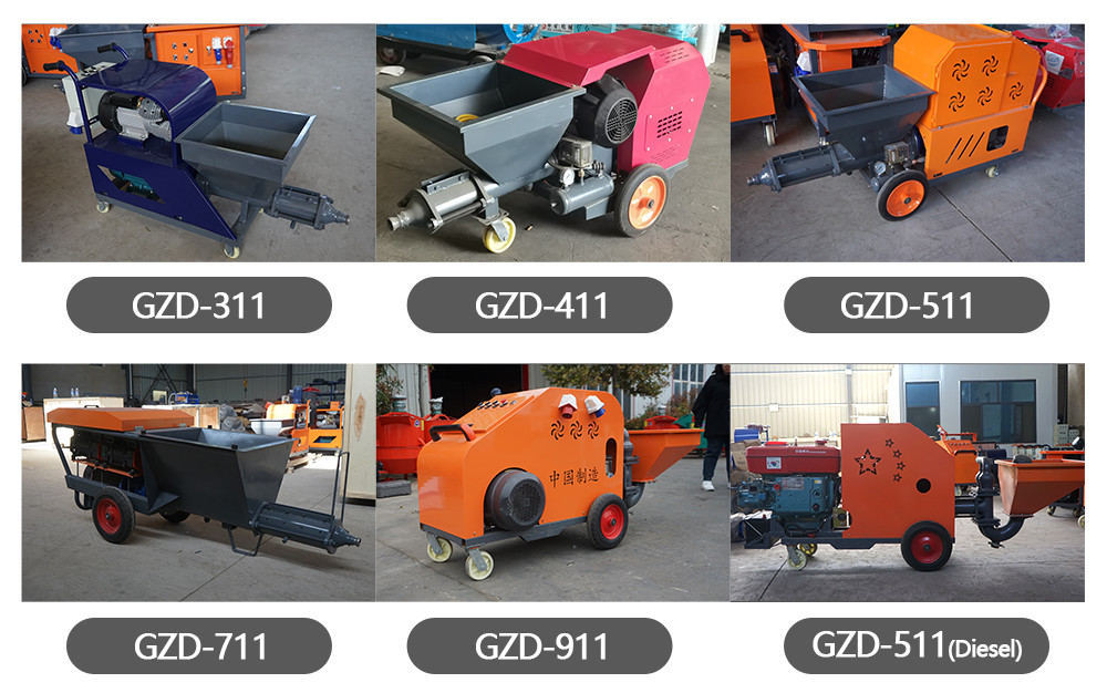 High-Power Diesel Mortar Spray Machine for Large-Scale Construction