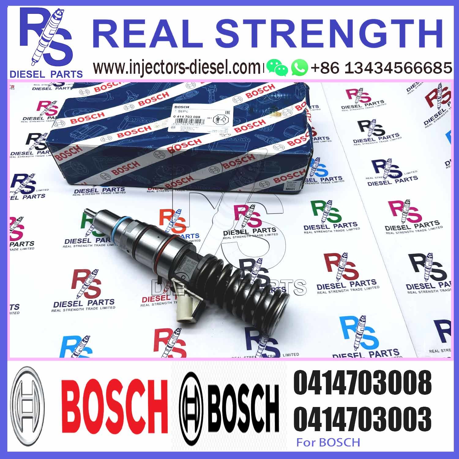New Injector 0414703008 504287070 504125329 504080487 Common Rail Fuel Diesel Injector for IVECO STRALIS