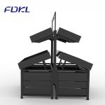 Black Color Fruit And Vegetable Rack Corrosion Protection For Supermarket