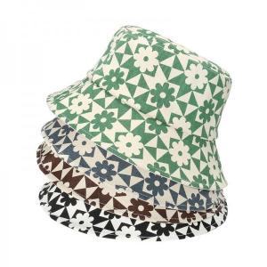 Quality Trend Pot Fisherman Hat Geometric Plaid Flower Bucket Hat wholesale