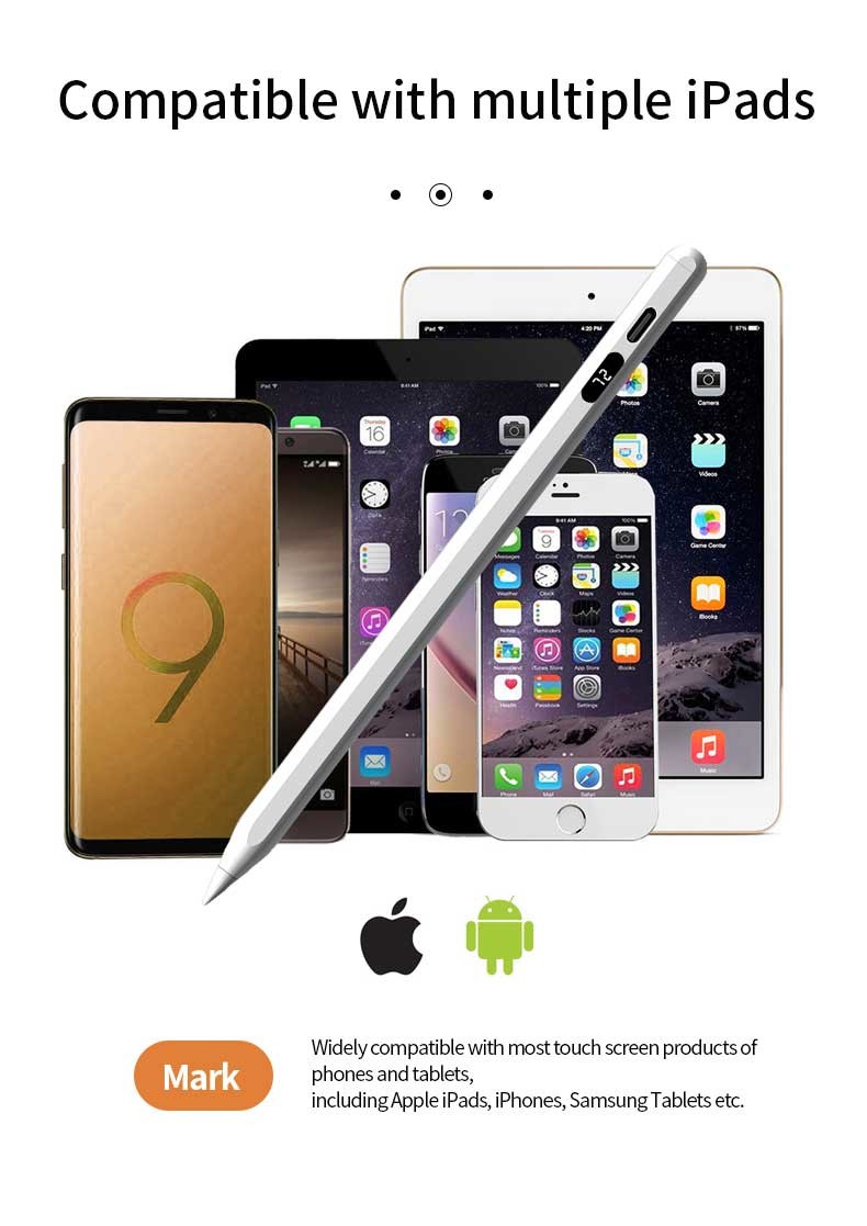 Megnetic Absortion Universal Capacitive Pen 10 Hours Stylus Pen For IPad