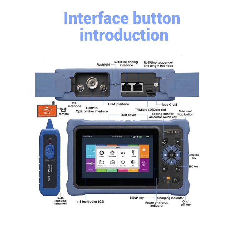 MultiFunctional Fiber Test Equipment OTDR NK4000 With OTDR Event Map