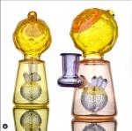 6Inches Small Handy Borosilicate Glass Bongs Smoking Water Pipe