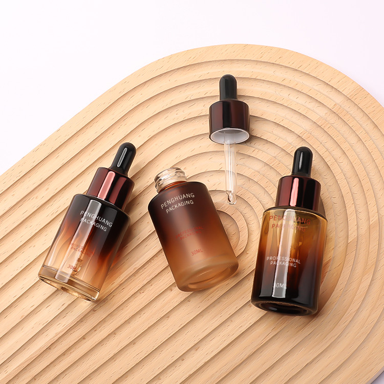 Essential Oil Glass Dropper Bottles Custom Painting 30ml Empty Skin Care