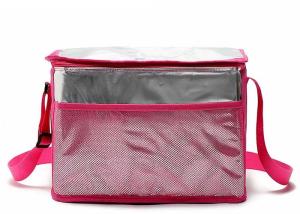 Quality Green Aluminum Foil Insulated Tote Lunch Bag With Shoulder Strap wholesale