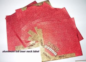 Quality hot sale aluminum foil for beer neck wrapping label aluminium foil for beer bottle wrap wholesale