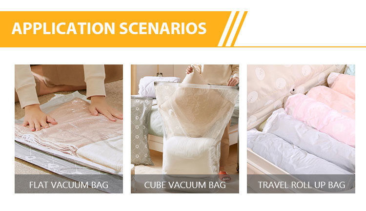 PAPE Home Flat Vacuum Suction Storage Bags Transparent