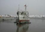 Floating Pontoon Boat Salvage Airbags , Underwater Engineering Marine Rubber