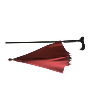 Quality Long 190T Nylon Fabric wooden stick umbrella wholesale