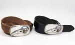 Woodpecker Pattern Buckle Mens Casual Leather Belt 100 - 140cm Length
