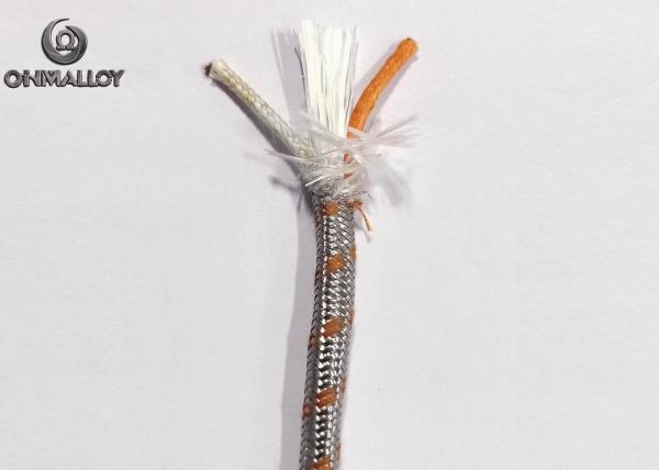 Round Tc Thermocouple Cable Type Bx Rx Fiberglass Insulated Ss304 Sheath Ansi