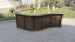 Luxury Rattan Sun Lounger For Living Room / Hotel / Restaurant