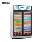 5 Layer Vertical Glass Door Display Chiller For Beverage Soft Drink