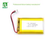 Prismatic Lithium Polymer Battery Cell 803060 3.7V 1500mAh 5.55wh For Pet