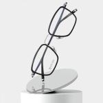 Men'S Black Acetate Glasses Optical Titanium Simple Design OEM