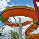 75m Length Fibreglass Water Slide Combined For Amusement Park