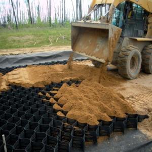 Quality Black Green HDPE Geocell Gravel Stabilization Perforated wholesale