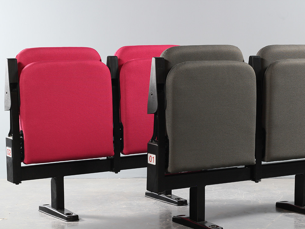 Folding Fabric Beam Mounted Stadium VIP Chair With Armrest