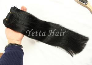Quality Elegant Straight Remy Hair Weave , Real Virgin Brazilian Hair No Foul Odor wholesale