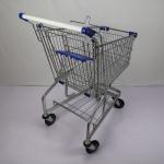 German Style 100L Supermarket Metal Grocery Cart With Underframe