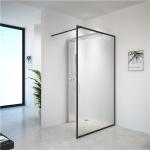 black Stainless Sliding 6mm Tempered Glass Shower Door 1200X2000mm
