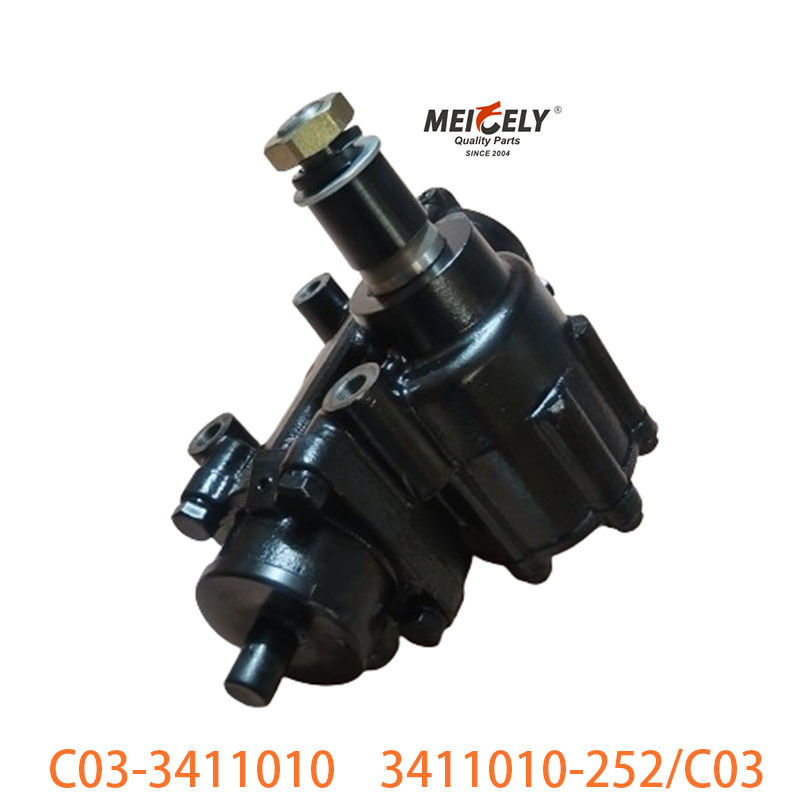 C03-3411010 For FAW Jiefang Dual Front Axle Steering Gear Assembly