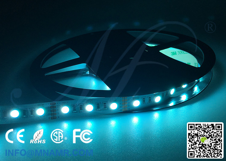 2017 New Multi-color RGBW Flex LED Strip Lights 3M Taped 12v 24v Jewelry Shop Lighting