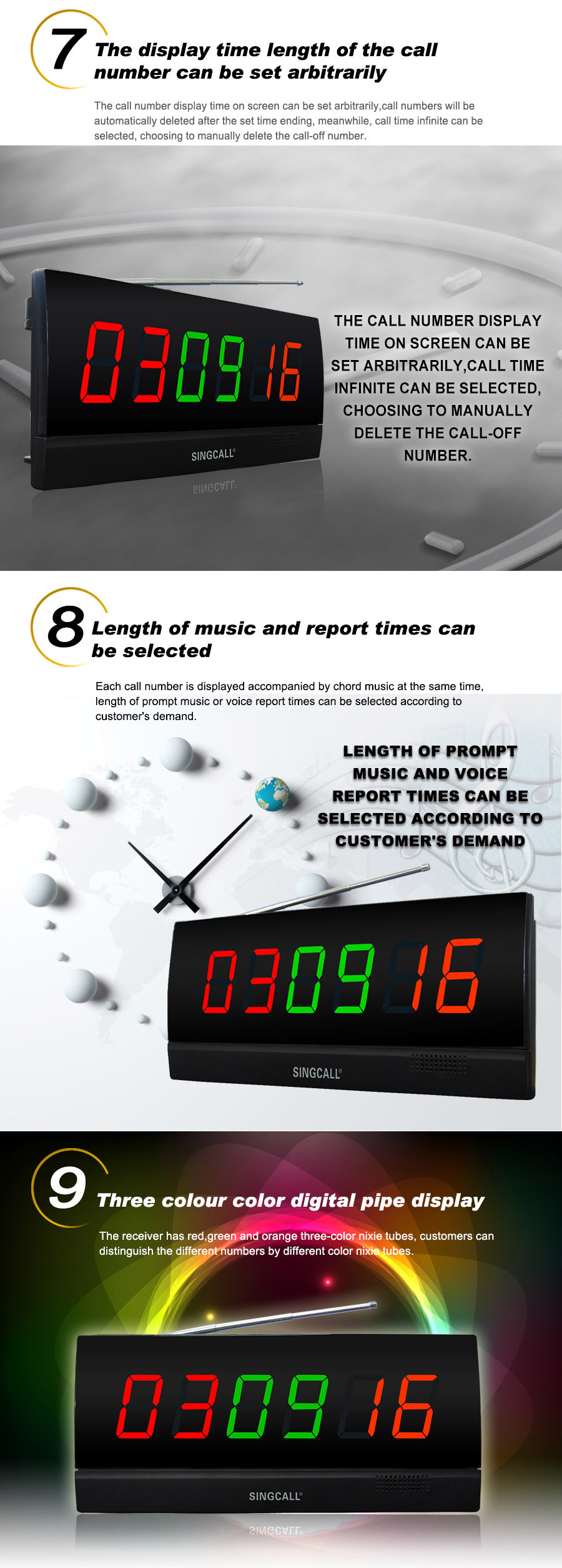 Hospital wireless patient alarm call nurse calling bell system