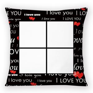 Quality 4 Squares Short Plush Sublimation Pillow Case Cover For Photos Printing wholesale