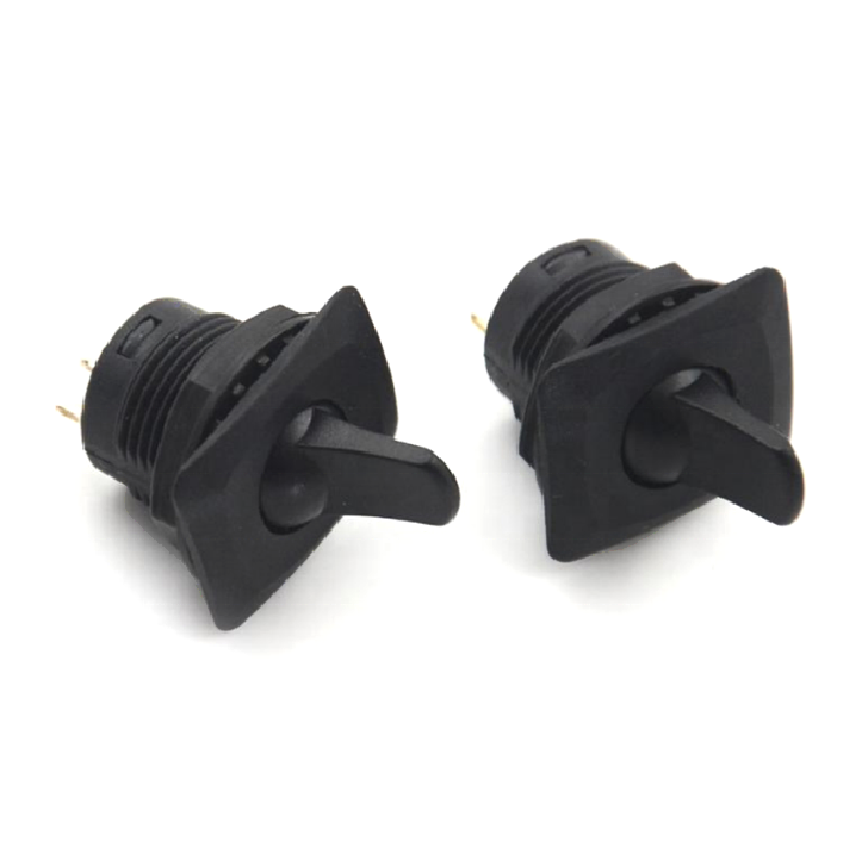 R13-402 ON-ON 3Pin 2Position Round Toggle Switch Maintained SPDT Panel Mount Black Color