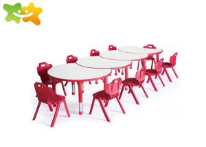 Quality Ergonomic Kindergarten Classroom Tables High Safety Solid One Piece Construction wholesale