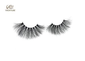 Quality Natural Black Cotton Stalk 27mm False Lashes Dramatic wholesale