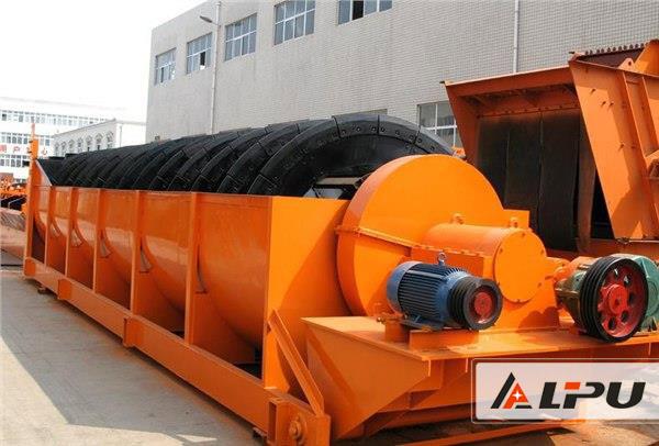 Energy Saving Sand Washing Machine For Road Construction , Screw Or Spiral